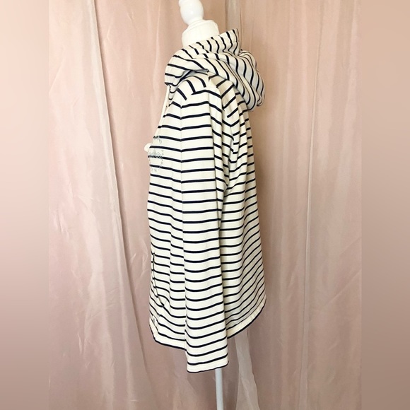 Fat Face Sally Stripe Hoodie Front Pocket w/ Scotland Nautical Embroidery BB138 - Picture 12 of 14